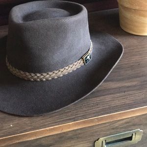 Vintage Brown Men’s Australian Felt Cowboy Hat
